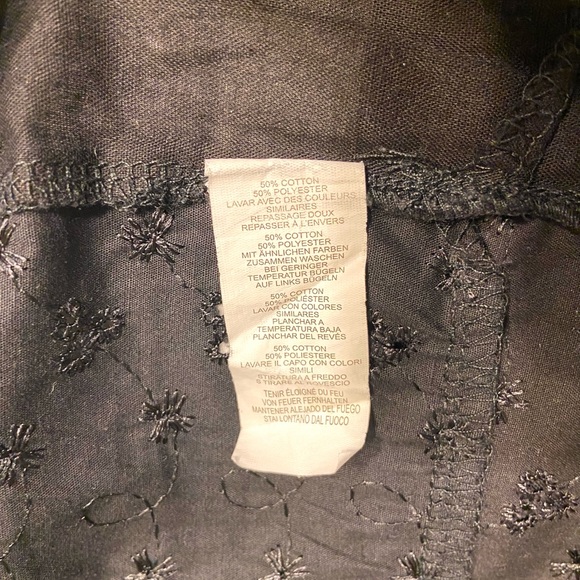 Pretty Little Thing Womens Black Broderie Anglaise Smock Dress Size UK 6 EUR 34 - Picture 7 of 16